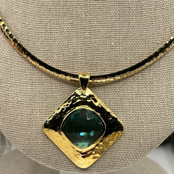 Technibond 18K Gold Over 925 Italy Sterling Silver Pendant Necklace – 30g – Box - Picture 3 of 17